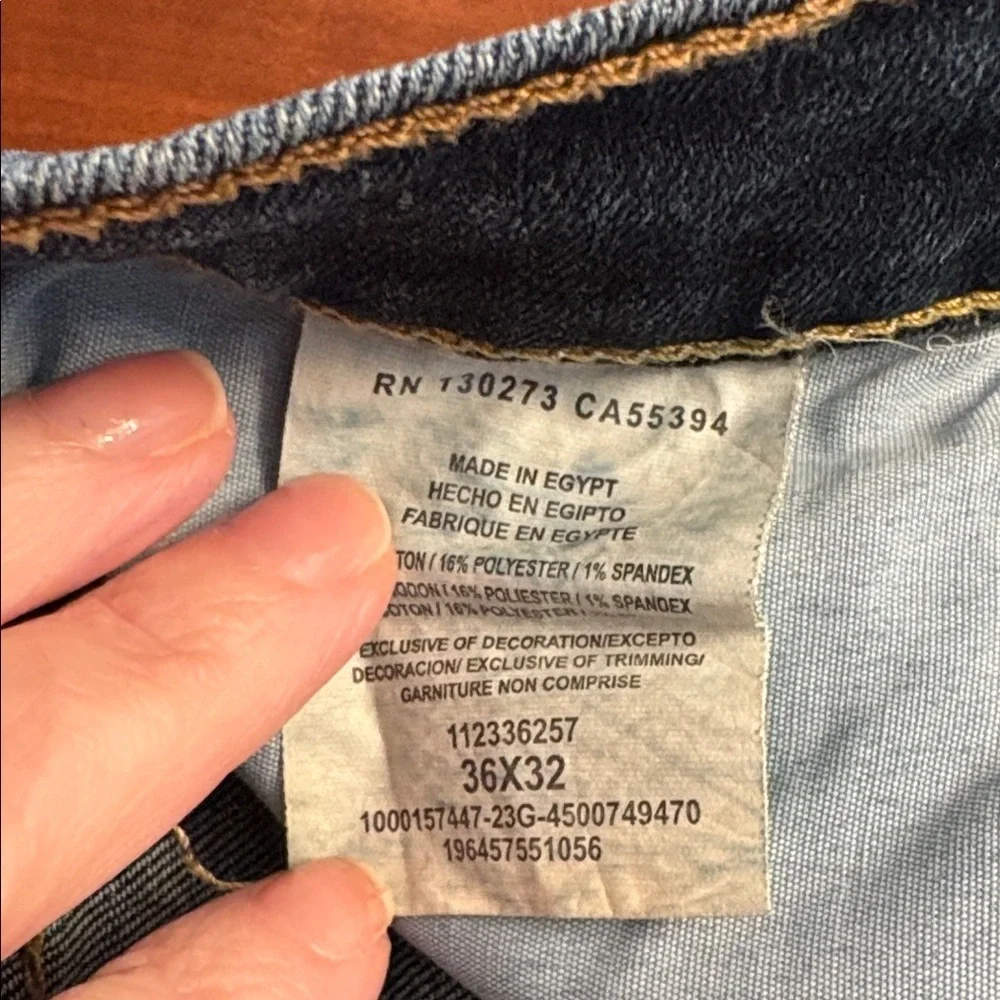 Wrangler Men's Dark Blue Slim Straight Jeans 36/32